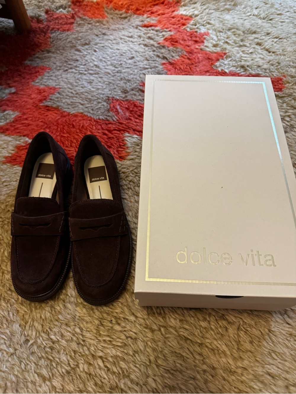 Dolce Vita Brown Suede Loafers - Picture 3 of 5